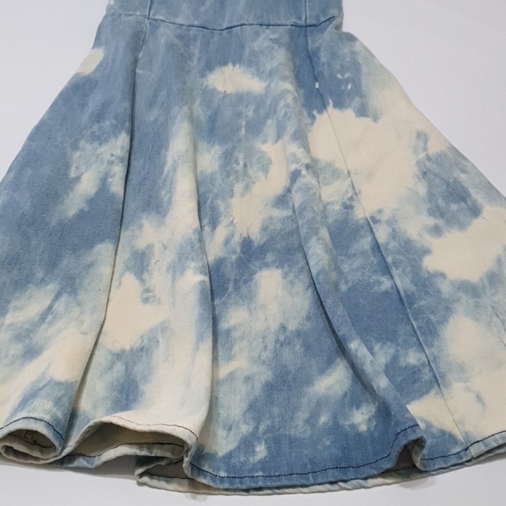 French Connection Indigo Marble Denim Cotton Dress - Picture 7 of 7